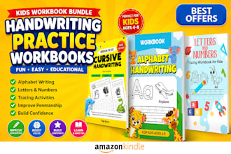 create handwriting letter tracing book for amazon KDP