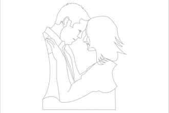 draw vector line art illustration of any diagram product or detailed photo