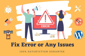 fix wordpress bugs issues or errors within 12 hours