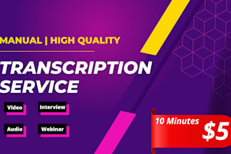 transcribe audio and do video transcription manually