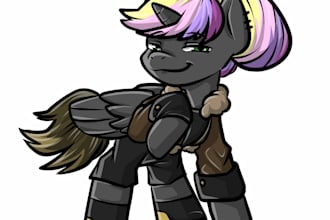 draw your pony oc or anyone of the show mlp