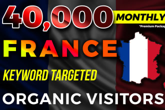 deliver real france keyword targeted website traffic