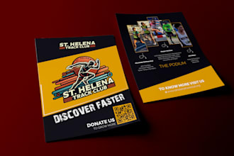 do clean commercial flyer design for real estate, health, corporate, educational