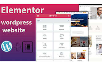 develop elementor wordpress website