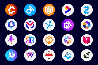 do crypto, cryptocurrency, token, coin, blockchain logo
