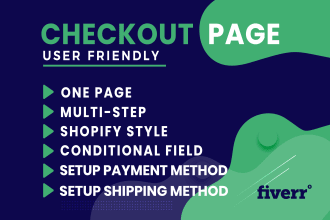 develop woocommerce checkout, product and thank you page