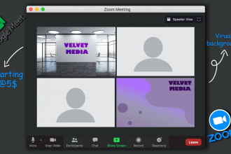 create virtual background for zoom and google meet