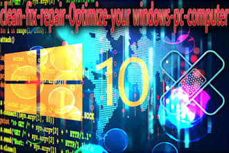 clean,fix,repair your windows,pc,computer,laptop remotely