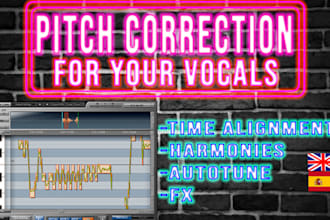 pitch correct, time align and harmonize your vocals