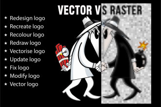 recreate redesign update edit vector tracing  your logo