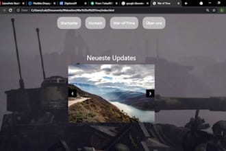 create a professional website for you