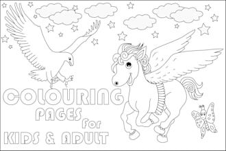 do unique coloring book page for kids