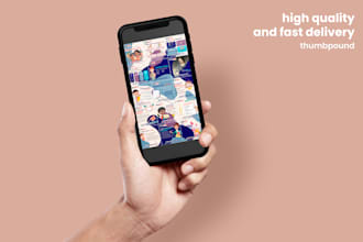 create template or set of social media posts