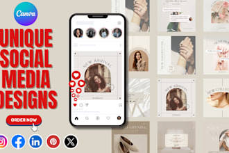 design professional social media posts, resumes ads, and templates using canva