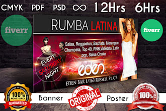 design astonishing poster and banner within 12hrs