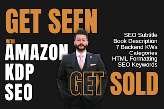 write amazon KDP book description with SEO