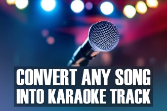 make karaoke version of any song