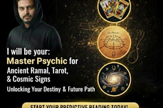 be your master psychic for ancient ramal, tarot, and cosmic signs