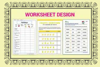 design preschool worksheets for every grade