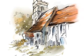 design digital watercolor illustrations