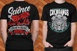 design premium custom vintage t shirt illustrations for print on demand