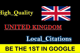 do 200 UK local citations and directory submission