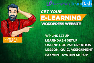 elearning educational or wordpress lms website