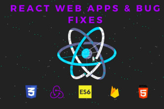 fix bugs and add next features in react js,node js