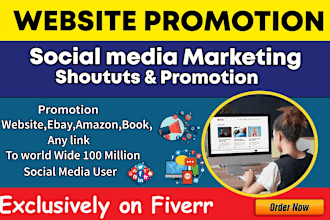 promote and advertise your website, business, amazon, book, apps, or any