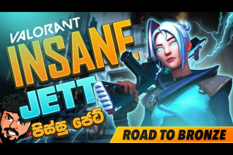 design an awesome youtube gaming thumbnail within 5 hours