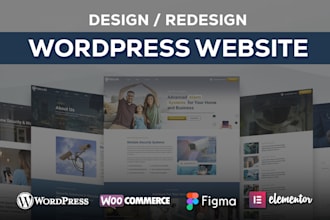 do a custom wordpress website, business, ecommerce website