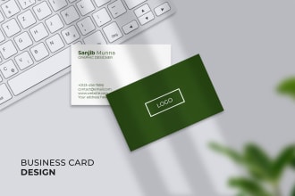 design business card, letterhead, envelope and qr code