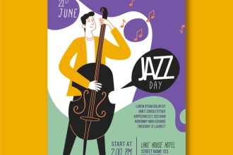 design unique, vintage, retro, club, party and event poster flyer