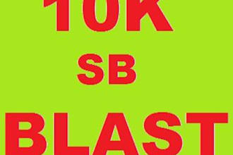 do a 10000 urls sb blast related to your NICHE