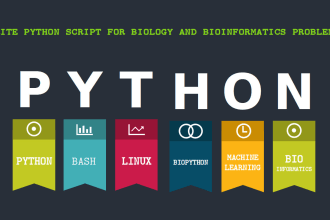 write python script for biology and bioinformatics problems