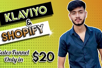 set up shopify email marketing flows in klaviyo