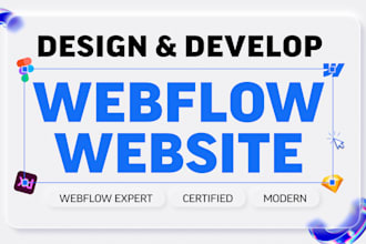 design, redesign and develop webflow website