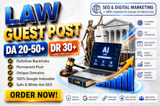 write guest post on a da60 law and legal blog