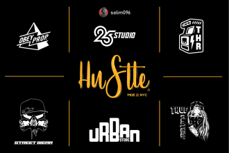 create modern clothing brand urban streetwear clothing logo 24 hour