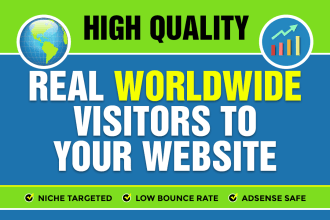 drive worldwide keyword targeted web traffic real visitors