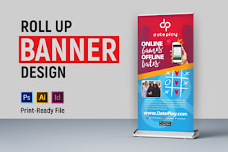 design roll up banner and retractable banner