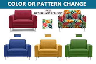 recolor, change color, pattern change of anything in photoshop