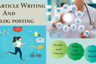 write articles on health related topics