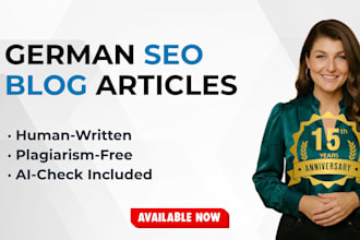 write SEO blog articles in german