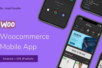 build android and ios app for woocommerce store