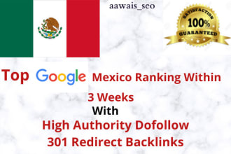 do mexico SEO google ranking with dofollow da90 backlinks