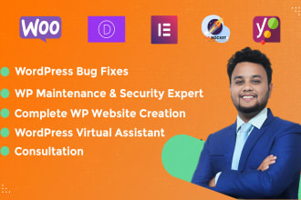 be your wordpress virtual assistant, wordpress support and fix