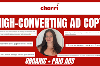 write high converting copy for organic socials and paid ads