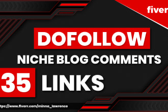 give you 35 dofollow niche blog comment