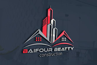 do real estate, roofing, construction logo